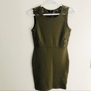 H&M green Bodycon dress